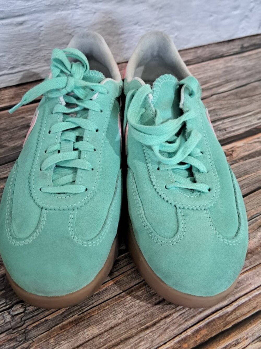 Converse Women's Run Star Trainers in light aqua spark/ jellyfish sz 7.5 suede - Picture 4 of 10